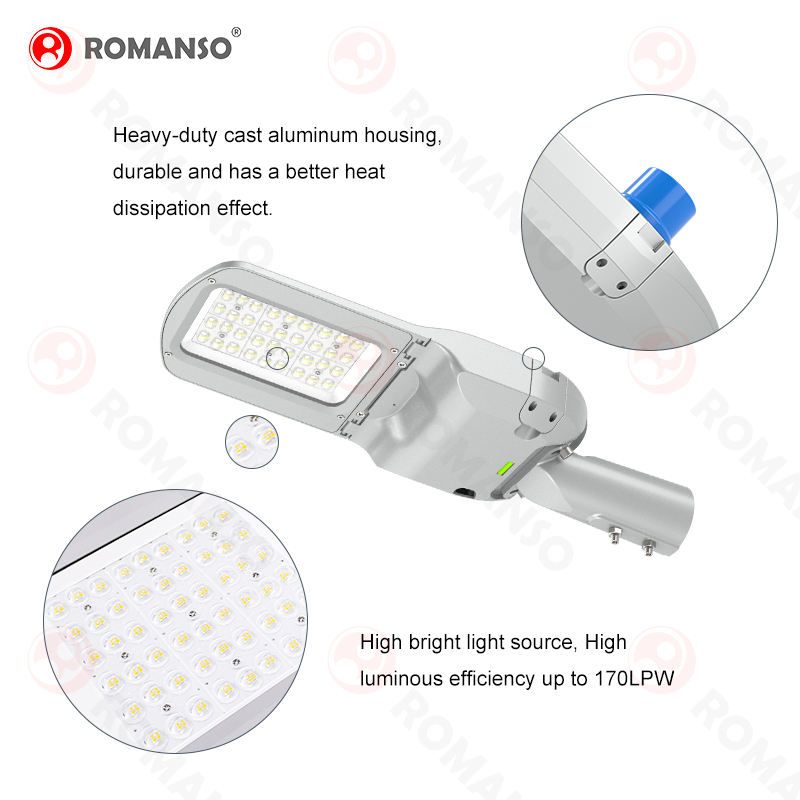 Romanso 120W IP66 Smart LED Street Light - Complete Product Guide Specifications
